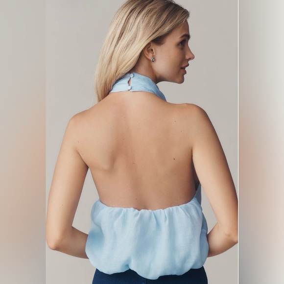 Anthropologie NWT Layered Halter Sleeveless Blouse XL - Picture 3 of 5